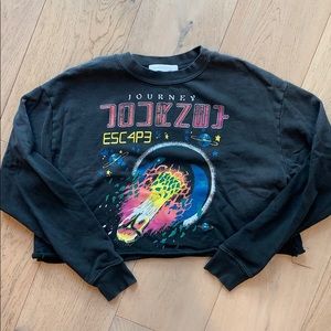 Daydreamer Cropped Graphic Sweatshirt